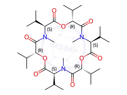 Chemical structure of Enniatin B