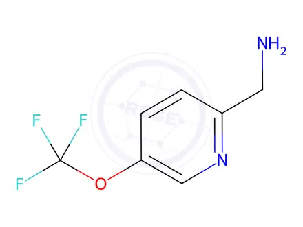 Chemical structure of (5-(Trifluoromethoxy)pyridin-2-yl)methanamine hydrochloride