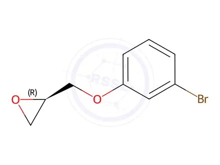 Chemical structure of (R)-2-((3-bromophenoxy)methyl)oxirane