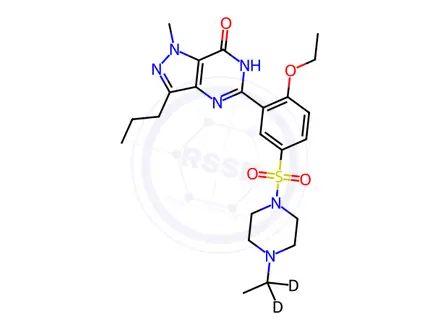 Chemical structure of Homo Sildenafil-d5