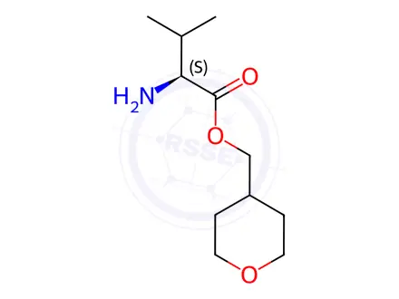 Chemical structure of L-Valine, (tetrahydro-2H-pyran-4-yl)methyl ester