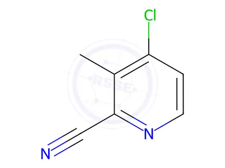 Chemical structure of 4-chloro-3-methylpyridine-2-carbonitrile