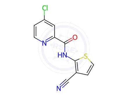 Chemical structure of 4-Chloro-N-(3-cyanothiophen-2-yl)picolinamide
