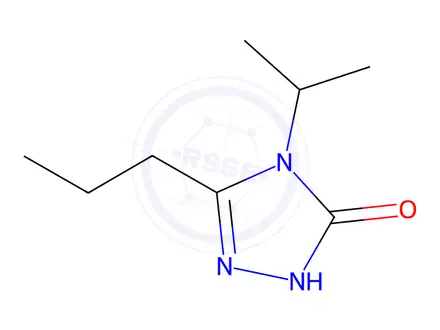 Chemical structure of 3H-1,2,4-Triazol-3-one,2,4-dihydro-4-(1-methylethyl)-5-propyl-(9CI)