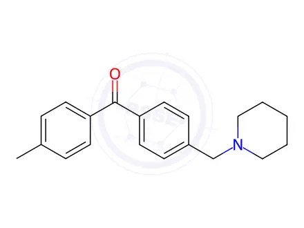 Chemical structure of (4-(Piperidin-1-ylmethyl)phenyl)(p-tolyl)methanone