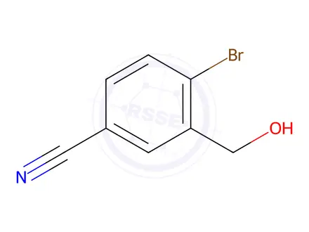 Chemical structure of 4-Bromo-3-hydroxymethyl-benzonitrile
