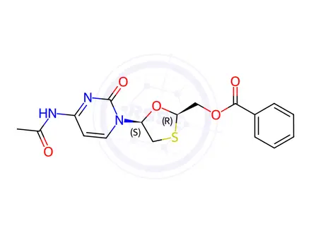 Chemical structure of N-Acetyl O-Benzyl Lamivudine