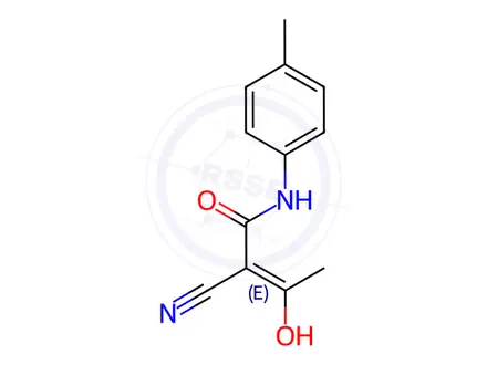 Chemical structure of Teriflunomide Impurity 1 (Mixture of E/Z-isomers)