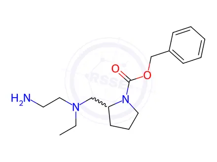 Chemical structure of Benzyl 2-(((2-aminoethyl)(ethyl)amino)methyl)pyrrolidine-1-carboxylate