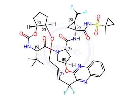 Chemical structure of Glecaprevir