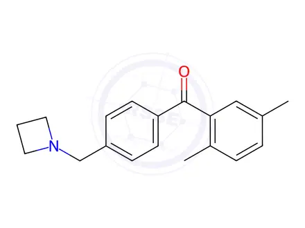 Chemical structure of (4-(Azetidin-1-ylmethyl)phenyl)(2,5-dimethylphenyl)methanone