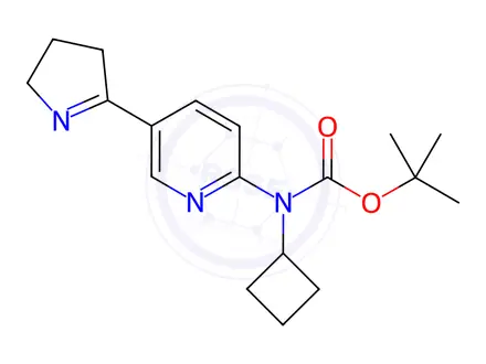 Chemical structure of tert-Butyl cyclobutyl(5-(3,4-dihydro-2H-pyrrol-5-yl)pyridin-2-yl)carbamate