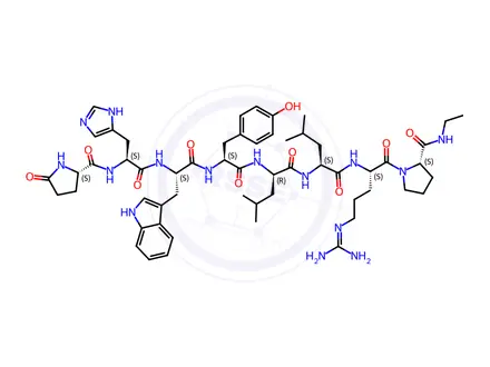Chemical structure of Leuprorelin (Leuprolide) Impurity 14