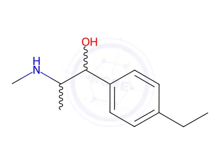 Chemical structure of 4-Ethyl ephedrine hydrochloride