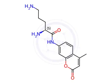 Chemical structure of H-Orn-AMC hydrochloride salt
