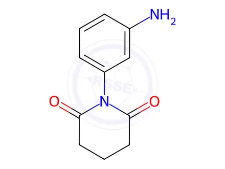 Chemical structure of 1-(3-Aminophenyl)piperidine-2,6-dione