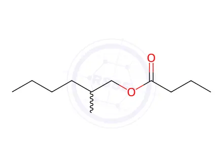 Chemical structure of Butanoic acid, 2-methylhexyl ester