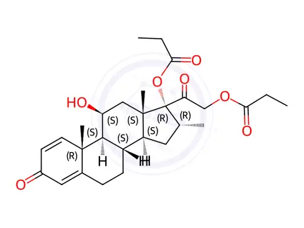 Chemical structure of Alclometasone Dipropionate Impurity 1 (Alclometasone Dipropionate USP Related Compound A)