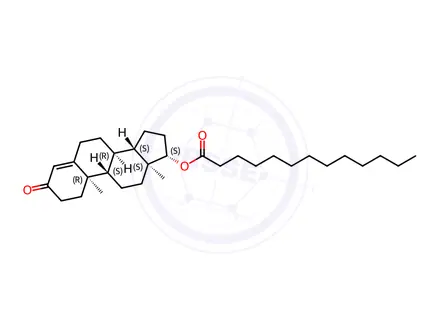 Chemical structure of Testosterone Tridecanoate