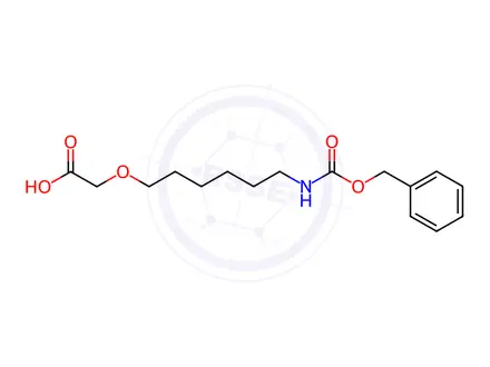 Chemical structure of Acetic acid, 2-[[6-[[(phenylmethoxy)carbonyl]amino]hexyl]oxy]-