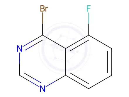 Chemical structure of Quinazoline, 4-bromo-5-fluoro-