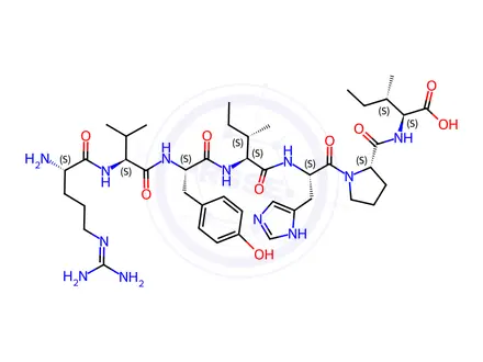 Chemical structure of [Ile7] Angiotensin III