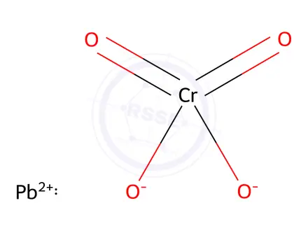 Chemical structure of Lead chromate