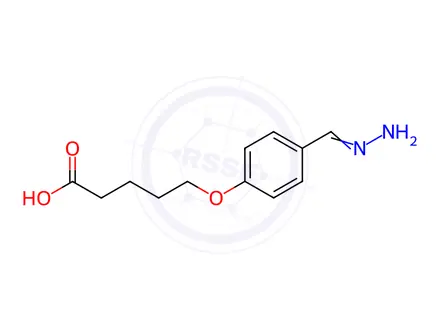 Chemical structure of 5-(4-Amidinophenoxy)pentanoic Acid