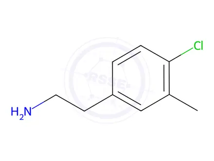 Chemical structure of 4-Chloro-3-methylphenethylamine