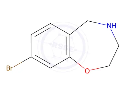 Chemical structure of 8-bromo-2,3,4,5-tetrahydro-1,4-benzoxazepine hydrochloride