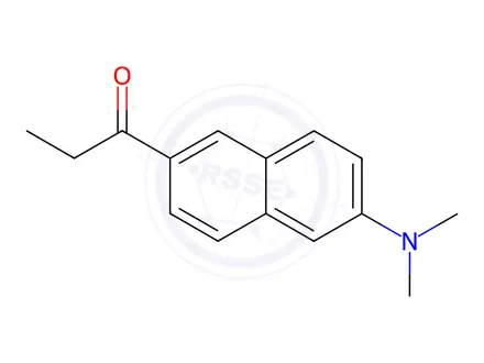Chemical structure of Prodan