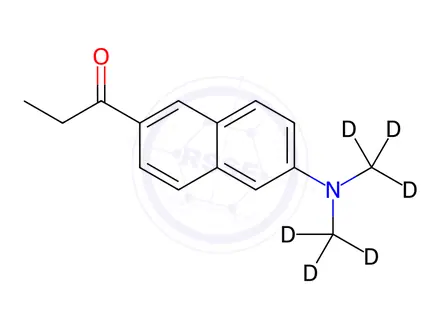 Chemical structure of Prodan-d6