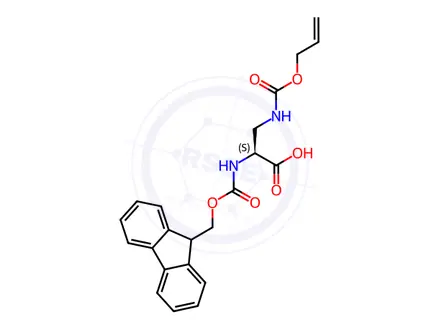 Chemical structure of Fmoc-Dap(Aloc)-OH