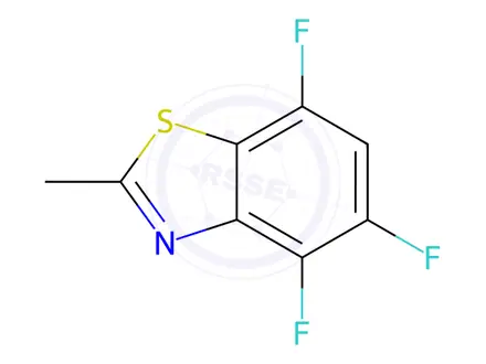 Chemical structure of Benzothiazole, 4,5,7-trifluoro-2-methyl-(9CI)