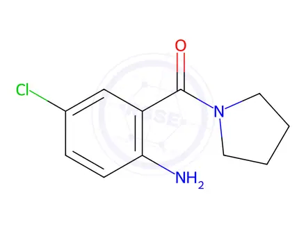 Chemical structure of 4-chloro-2-(pyrrolidine-1-carbonyl)aniline