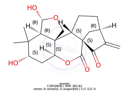 Chemical structure of Enmein