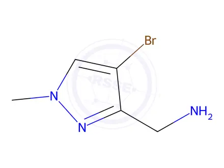 Chemical structure of (4-Bromo-1-methyl-1h-pyrazol-3-yl)methanamine