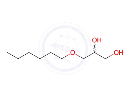Chemical structure of 1-O-Hexylglycerol