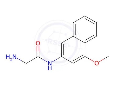 Chemical structure of Glycine 4-Methoxy-β-Naphthylamide Hydrochloride