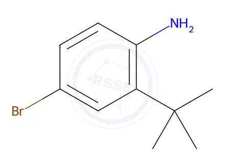 Chemical structure of 4-Bromo-2-tert-butylaniline