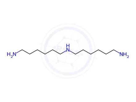 Chemical structure of Guanidine, N-cyano-, polymer with N1-(2-aminoethyl)-1,2-ethanediamine and N1-(6-aminohexyl)-1,6-hexanediamine