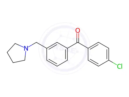 Chemical structure of 4'-Chloro-3-pyrrolidinomethyl benzophenone