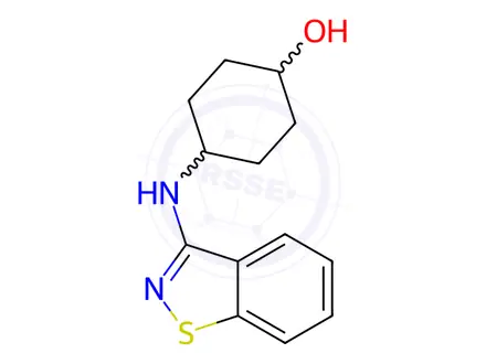 Chemical structure of (1R,4R)-4-(Benzo[d]isothiazol-3-ylamino)-cyclohexanol