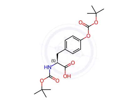 Chemical structure of N,O-Bis-Boc-L-tyrosine