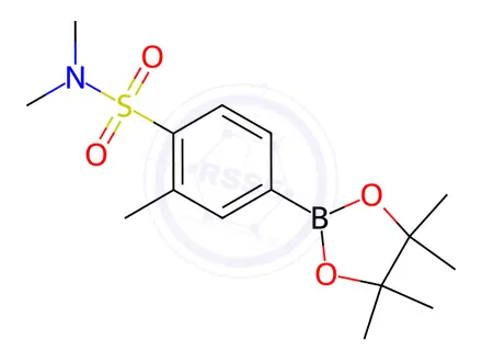 Chemical structure of N,N,2-Trimethyl-4-(4,4,5,5-tetramethyl-1,3,2-dioxaborolan-2-yl)benzenesulfonamide