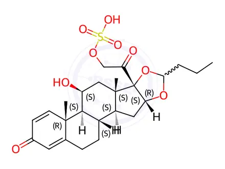 Chemical structure of Budesonide Impurity 33(Triethylamine Salt)
