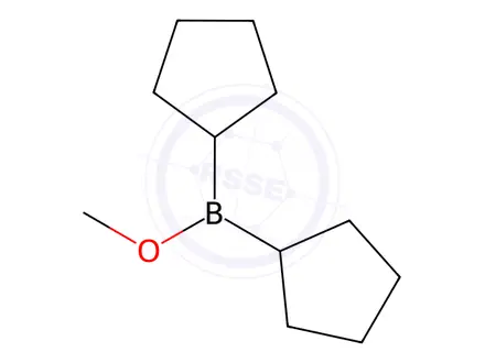 Chemical structure of Borinic acid, dicyclopentyl-, methyl ester (6CI,9CI)