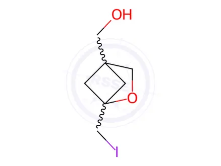 Chemical structure of [1-(iodomethyl)-2-oxabicyclo[2.1.1]hexan-4-yl]methanol