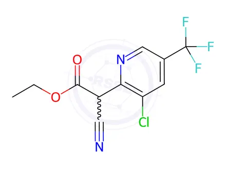 Chemical structure of Ethyl 2-[3-Chloro-5-(trifluoromethyl)-2-pyridyl]-2-cyano-acetate