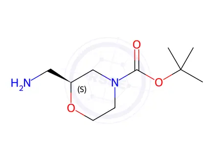 Chemical structure of (S)-N-Boc-2-aminomethylmorpholine